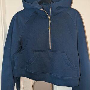 Lululemon Navy Blue Half-Zip Hoodie